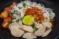 Mixed seafood salad, The Thai food Royalty Free Stock Photo