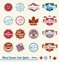 Mixed Season Sale Labels and Stickers