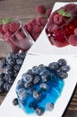 Mixed sorts of Jello Royalty Free Stock Photo