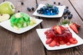 Mixed sorts of Jello Royalty Free Stock Photo