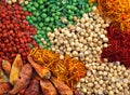 Mixed spice background Royalty Free Stock Photo