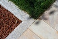 mixed stone courtyard paving