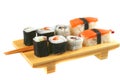 Mixed sushi plate Royalty Free Stock Photo