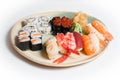 Mixed sushi plate Royalty Free Stock Photo