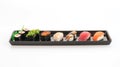 mixed sushi set - japanese food Royalty Free Stock Photo