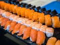 Mixed sushi set Royalty Free Stock Photo