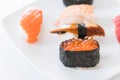 mixed sushi set Royalty Free Stock Photo