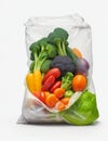 Mixed Vegetable in a Plastic Bag ready for sales.