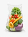 Mixed Vegetable in a Plastic Bag ready for sales.