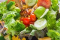 Mixed Vegetables of Salad in Asia. Royalty Free Stock Photo