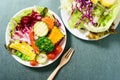 Mixed vegetables salad for eating, healthy food Royalty Free Stock Photo