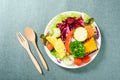 Mixed vegetables salad, healthy food Royalty Free Stock Photo