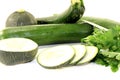 Mixed zucchini with parsley Royalty Free Stock Photo