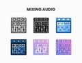 Mixer Audio Control icons.