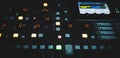 mixer console music audio  equipment technology control Royalty Free Stock Photo