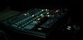 mixer console music audio  equipment technology control Royalty Free Stock Photo