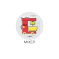 Mixer Electronic Cooking Utensils Icon Royalty Free Stock Photo