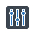 Mixer  glyph flat icon Royalty Free Stock Photo