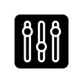 Mixer  glyph flat icon Royalty Free Stock Photo