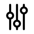 Mixer Line Style vector icon which can easily modify or edit