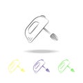 mixer multicolored icons. Element of electrical devices multicolored icons. Signs, symbols collection icon can be used for web, lo Royalty Free Stock Photo