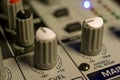 Mixer Panel Royalty Free Stock Photo