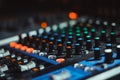 Mixing console at the concert Royalty Free Stock Photo