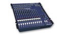 Mixing Board, Sound Mixer, audio equipment on white Royalty Free Stock Photo