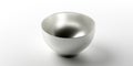 Mixing bowl chrome isolated against white background. 3d illustration Royalty Free Stock Photo