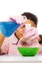 Mixing chemicals Royalty Free Stock Photo