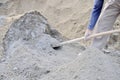 Mixing concrete Royalty Free Stock Photo