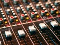 Mixing console Royalty Free Stock Photo