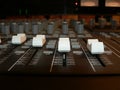 Mixing console - channel volume controls 2 Royalty Free Stock Photo