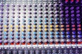 Mixing console. It is a device used to mix and control audio signals. Royalty Free Stock Photo