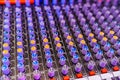 Mixing console. It is a device used to mix and control audio signals. Royalty Free Stock Photo
