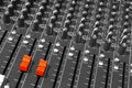 Mixing desk of a dj Royalty Free Stock Photo