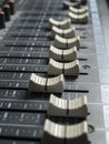 Mixing desk faders