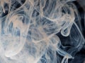 Mixing Dettol antiseptic liquid with water. Creates abstract cloud type patterns, swirls and turns white. Royalty Free Stock Photo