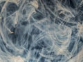 Mixing Dettol antiseptic liquid with water. Creates abstract cloud type patterns, swirls and turns white. Royalty Free Stock Photo