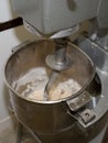 Mixing dough kneading machine at the bakery