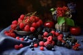 mixing ingredients for cobbler dough in bowl