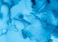 Mixing Inks. Fluid Flow Background. Indigo Liquid Royalty Free Stock Photo