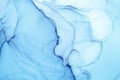 Mixing Inks. Fluid Wave Illustration. Indigo Royalty Free Stock Photo