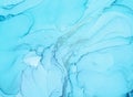 Mixing Inks. Oil Flow Illustration. Blue Marble Royalty Free Stock Photo