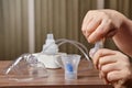 Mixing medicines for device which stop COPD