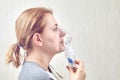 Mixing medicines for nebulizer chamber Royalty Free Stock Photo