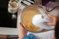 Mixing Muffin Cake Mixture