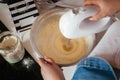 Mixing Muffin Cake Mixture