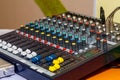 Mixing sound panel Royalty Free Stock Photo