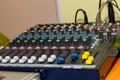 Mixing sound panel Royalty Free Stock Photo